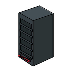 tower computer isolated icon