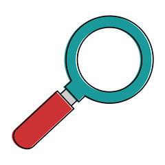 magnifying glass isolated icon