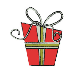 gift box with ribbon icon image vector illustration design