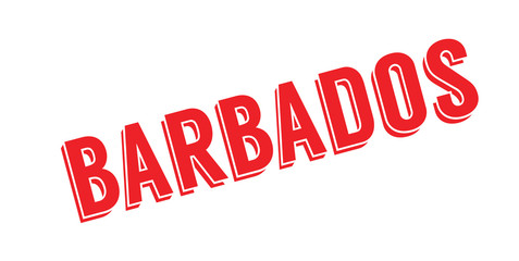 Barbados rubber stamp. Grunge design with dust scratches. Effects can be easily removed for a clean, crisp look. Color is easily changed.