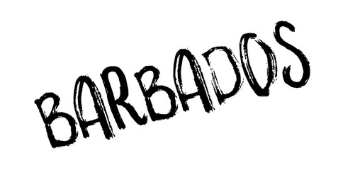 Barbados rubber stamp. Grunge design with dust scratches. Effects can be easily removed for a clean, crisp look. Color is easily changed.