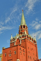 Fototapeta na wymiar Russie, Moscou, une tour du kremlin.