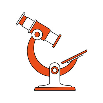 microscope science icon image vector illustration design