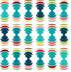 Seamless abstract pattern with colourful shapes