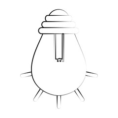 lit regular lightbulb icon image vector illustration design