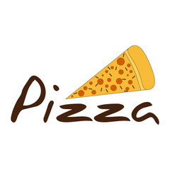 Pizza vector logotype