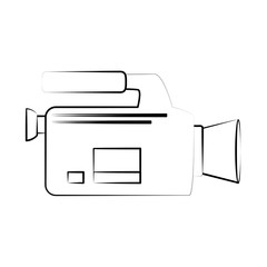 videocamera frontview cinema icon image vector illustration design