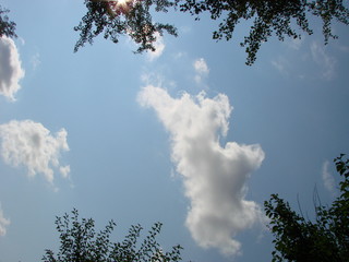 beautiful blue sky with clouds background.Sky clouds.Sky with clouds weather nature cloud blue.Blue...