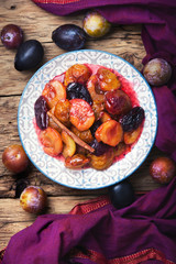 caramelized autumn plum