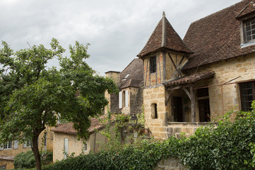Fototapeta na wymiar Rue Montaigne Sarlat-la-Caneda Dordogne