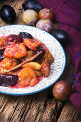 caramelized autumn plum
