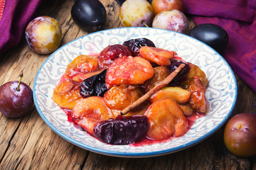 caramelized autumn plum