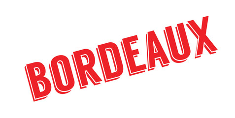 Bordeaux rubber stamp. Grunge design with dust scratches. Effects can be easily removed for a clean, crisp look. Color is easily changed.