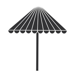 beach umbrella isolated icon vector illustration design