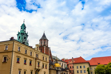 Fototapeta na wymiar Wawel Royal Castle in Krakow, Poland