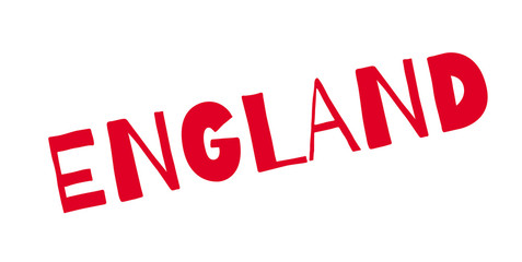 England rubber stamp. Grunge design with dust scratches. Effects can be easily removed for a clean, crisp look. Color is easily changed.