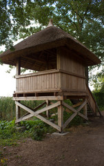 Observation tower for bird watching