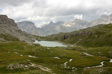 Fototapeta na wymiar Dolomite's landscape - Puez odle natural park