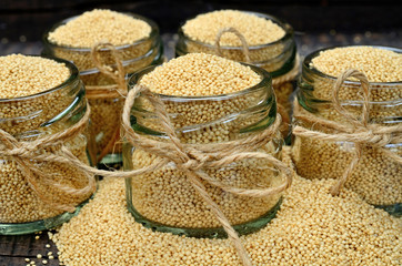 amaranth on table