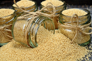 amaranth on table