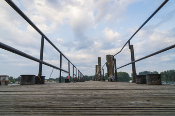Obraz premium Steg am Zeuthener See in Zeuthen bei Berlin