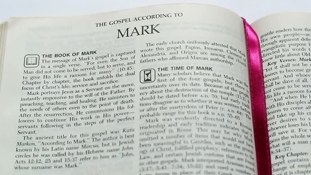The Gospel According To Mark