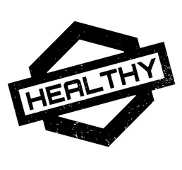 Obraz premium Healthy rubber stamp. Grunge design with dust scratches. Effects can be easily removed for a clean, crisp look. Color is easily changed.