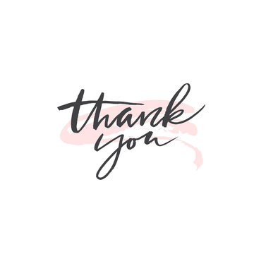 Thank you - lettering
