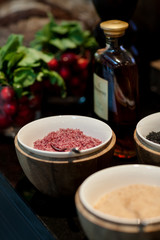 spices and fruits in the kitchen