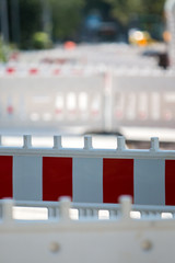 Absperrung einer Baustelle