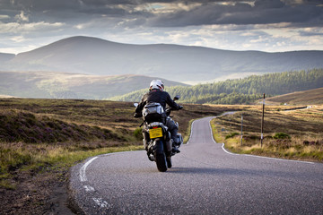 BMW motorcycle, Cairn o Mount, Scotland © Rory