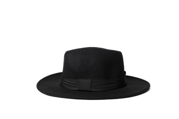 fedora hat isolated on white