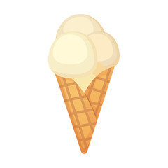 ice cream illustration. Summer food vector.