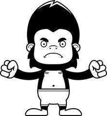 Cartoon Angry Gorilla Swimsuit