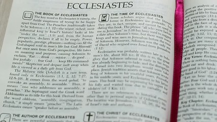 The Book Of Ecclesiastes
