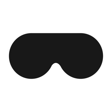 Black Sleep Mask/Sleeping Mask On A White Background