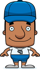 Obraz premium Cartoon Smiling Coach Man