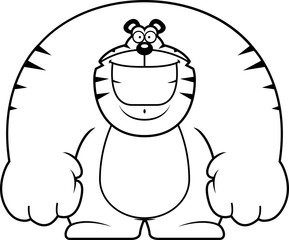 Cartoon Tiger Smiling