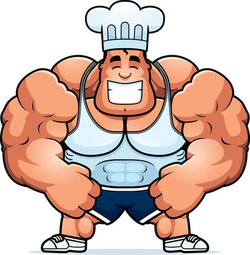 Cartoon Bodybuilding Chef