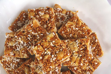 Indian Traditional  peanut barfi