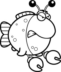 Angry Cartoon Imitation Crab © corythoman