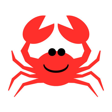 crab cartoon vector