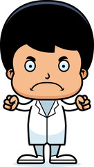 Cartoon Angry Doctor Boy