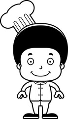 Cartoon Smiling Chef Boy