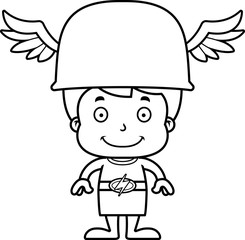 Cartoon Smiling Hermes Boy
