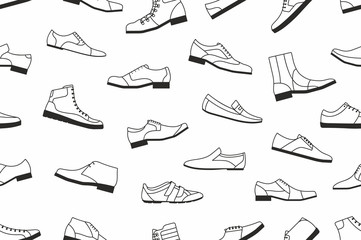 Obraz premium shoes seamless pattern