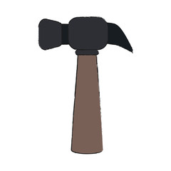 hammer tool icon image vector illustration design
