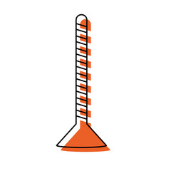 safety pole icon over white background vector illustration