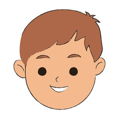 happy boy cartoon icon image vector illustration design