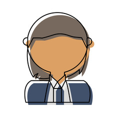 Obraz premium avatar businessman icon over white background vector illustration